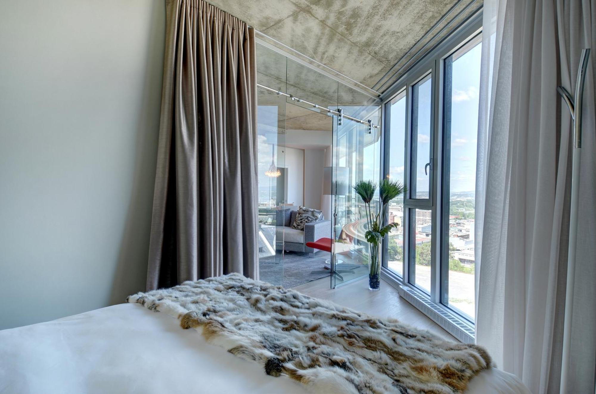 Les Immeubles Charlevoix - Le 760-612 Apartment Квебек Стая снимка