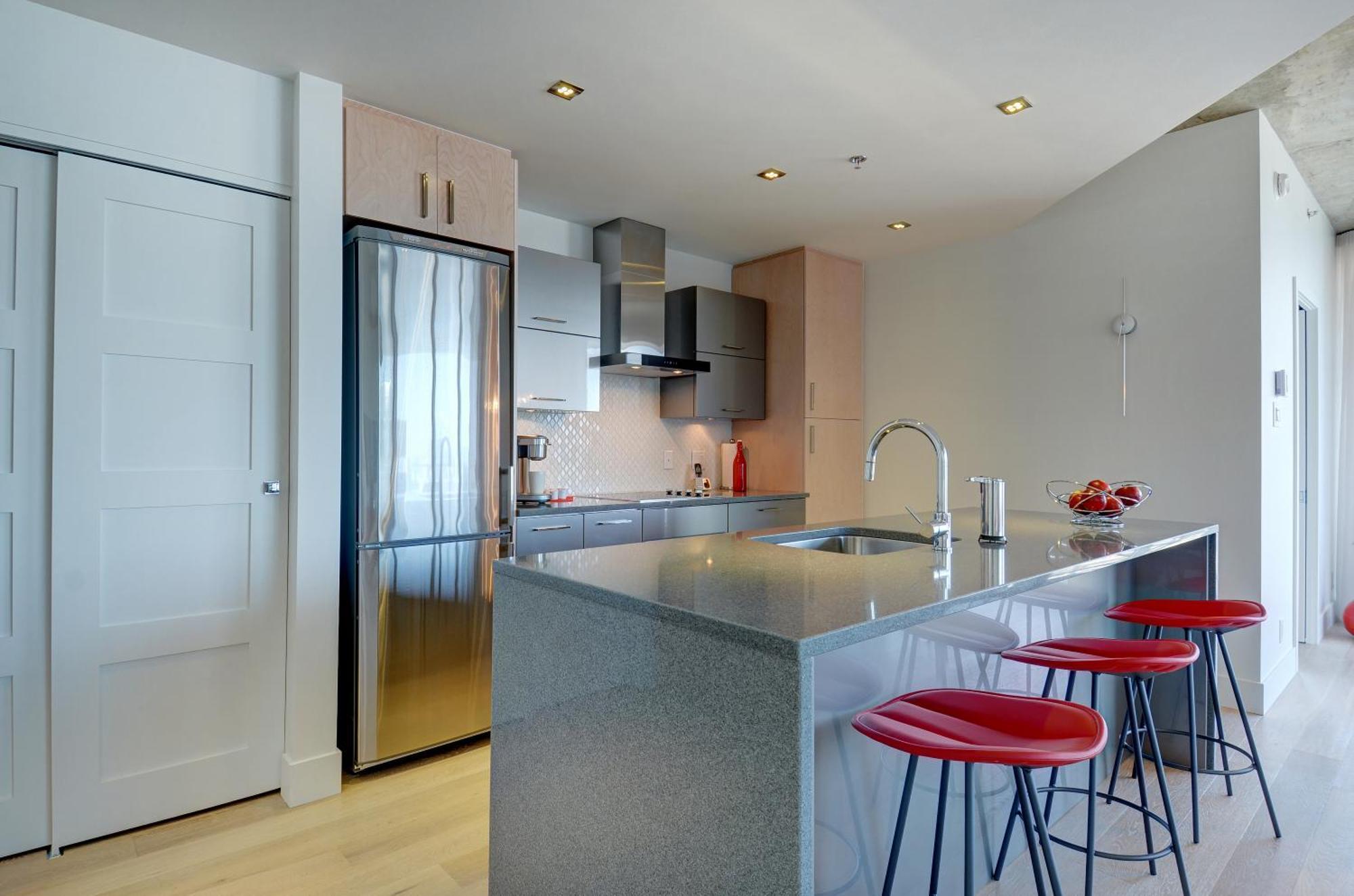 Les Immeubles Charlevoix - Le 760-612 Apartment Квебек Стая снимка